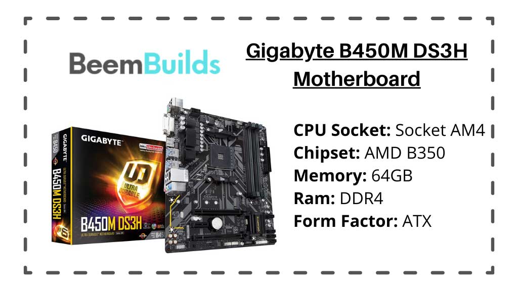 Gigabyte B450M DS3H Motherboard