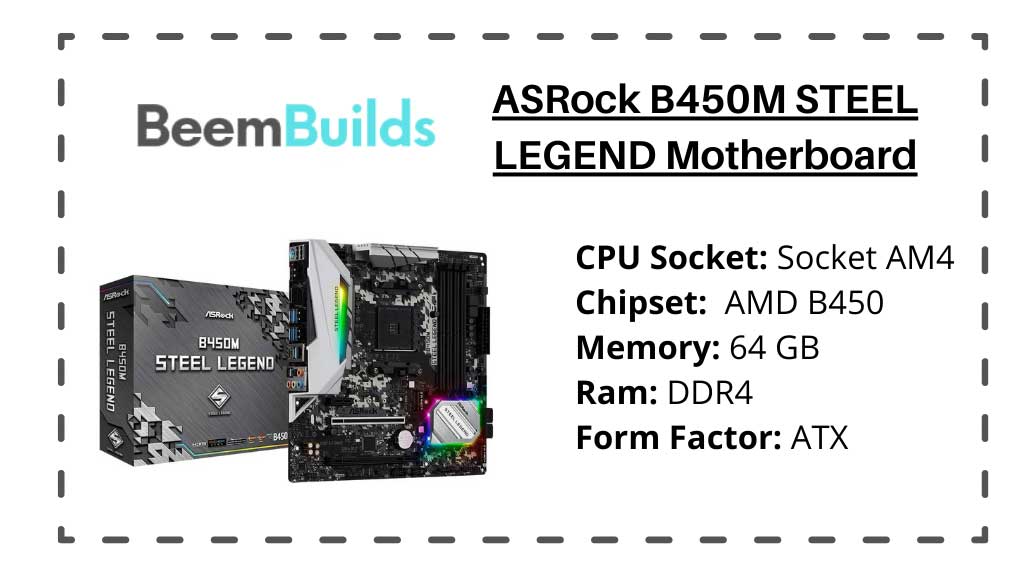 ASRock B450M STEEL LEGEND Motherboard