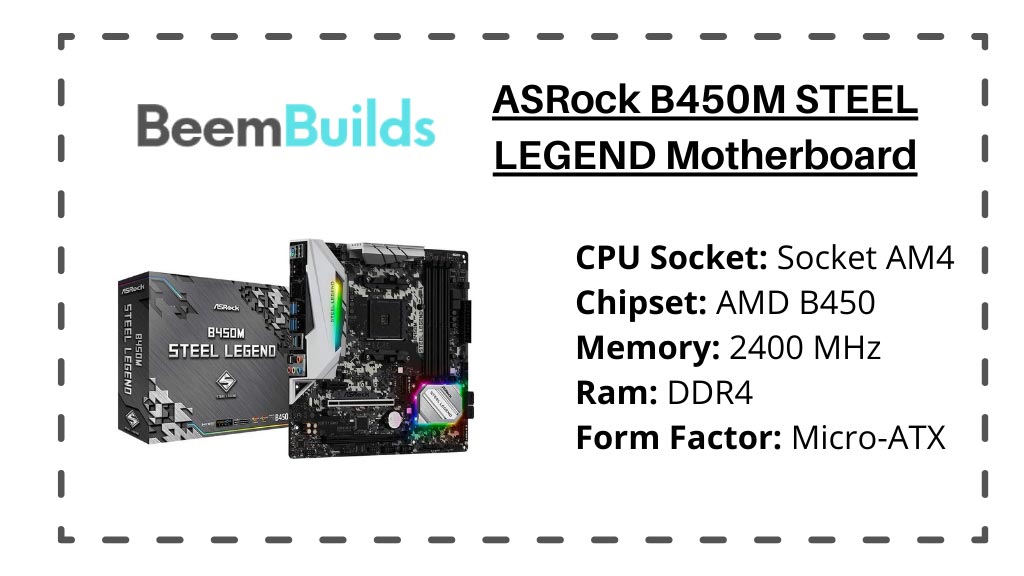 ASRock B450M STEEL LEGEND Motherboard