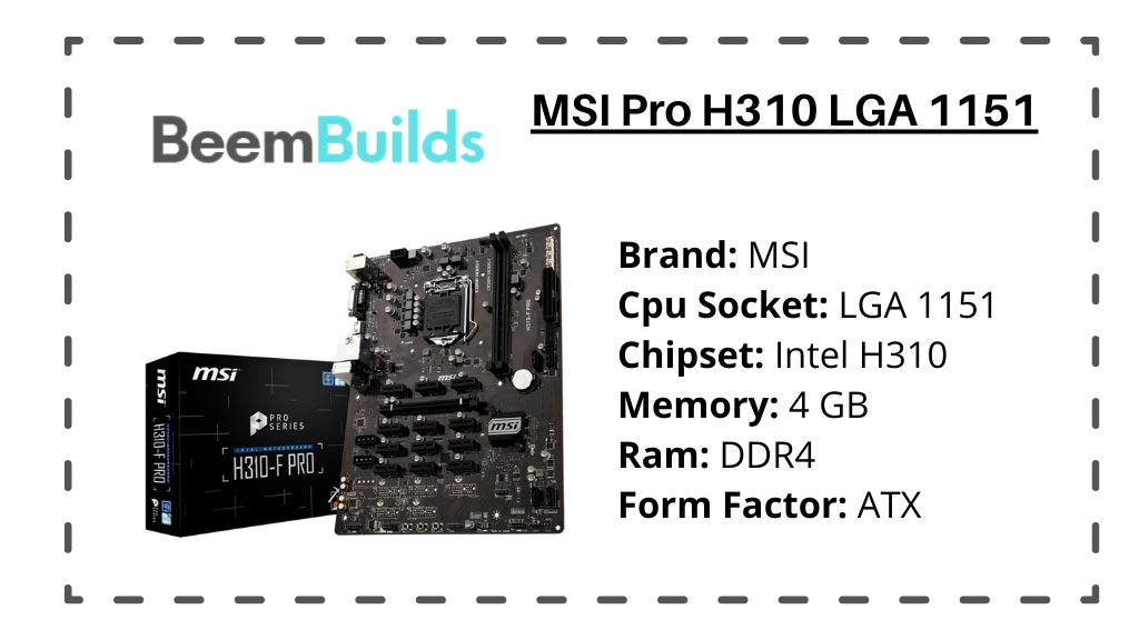 MSI Pro H310 LGA 1151