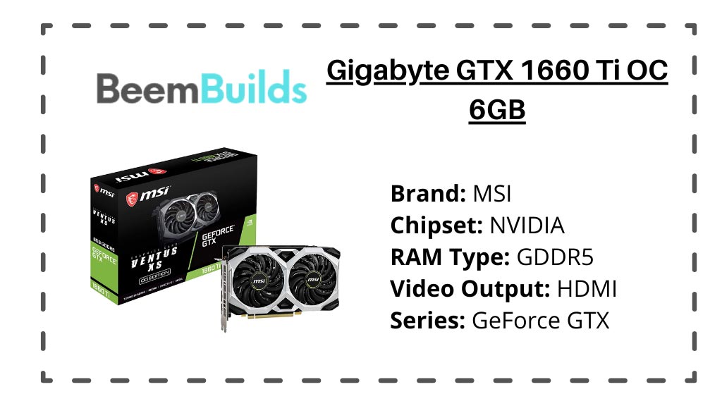 Gigabyte GTX 1660 Ti OC 6GB