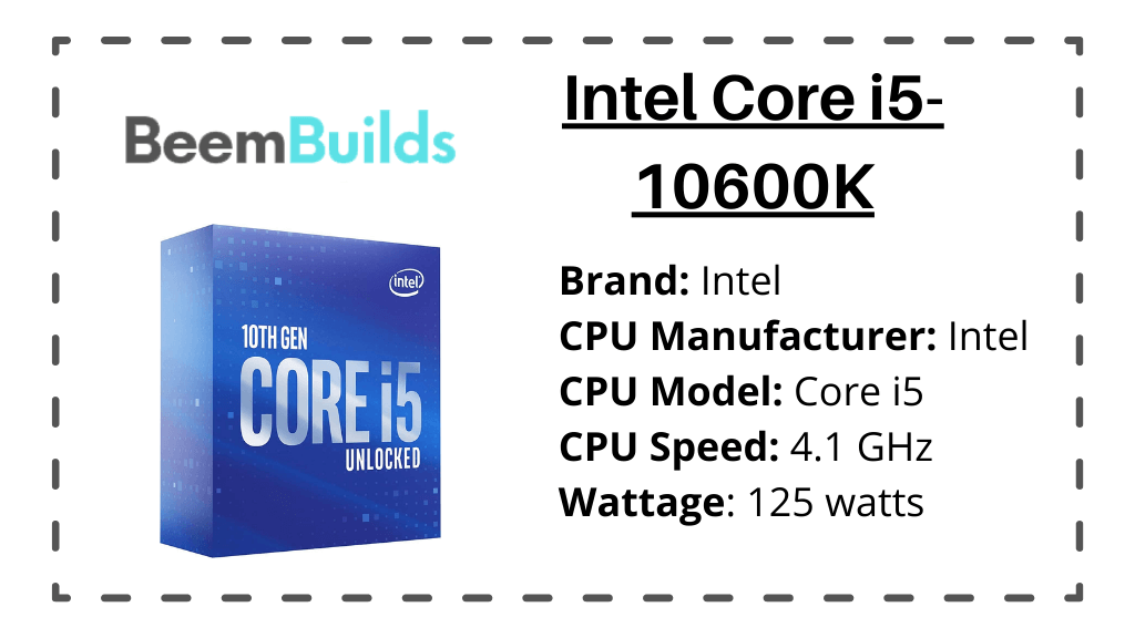 Intel Core i5-10600K