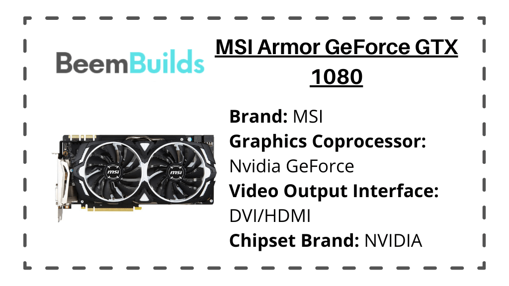 MSI Armor GeForce GTX 1080