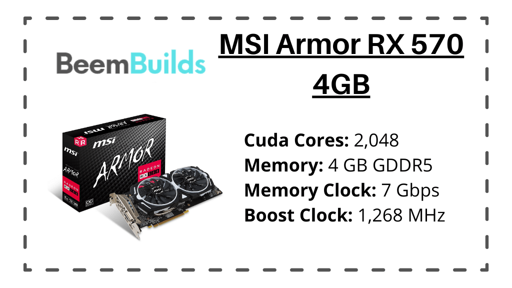 MSI Armor RX 570 4GB