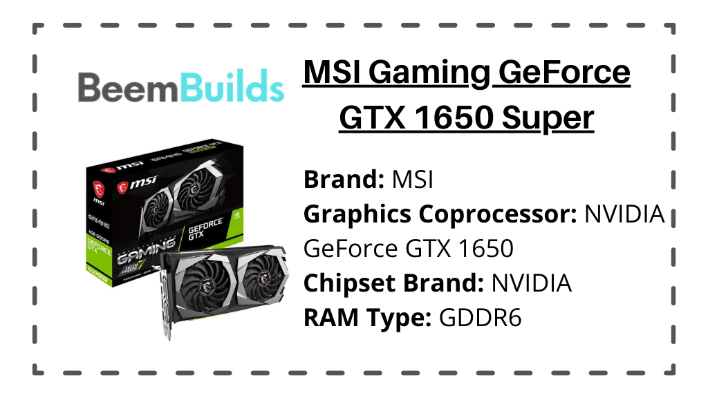MSI Gaming GeForce GTX 1650 Super
