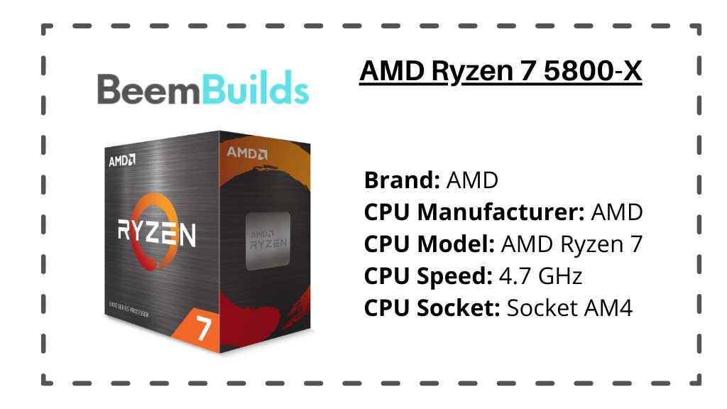 AMD Ryzen 7 5800-X