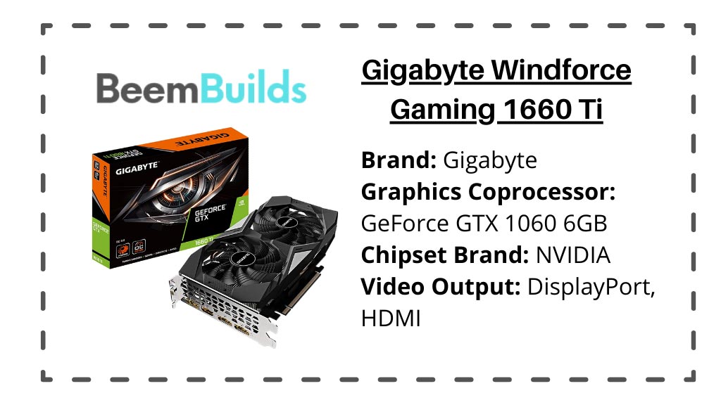 Gigabyte Windforce Gaming 1660 Ti