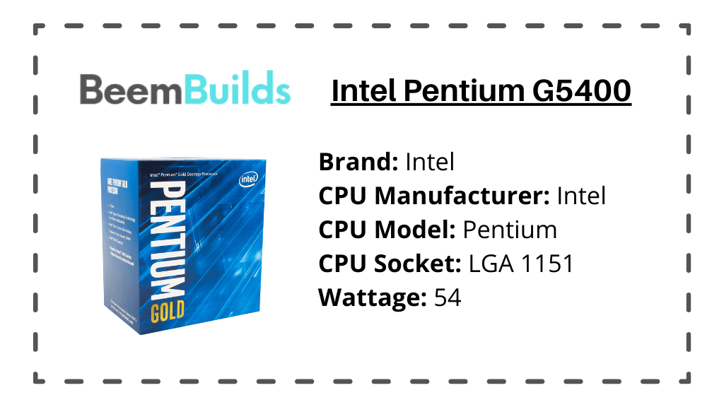 Intel Pentium G5400