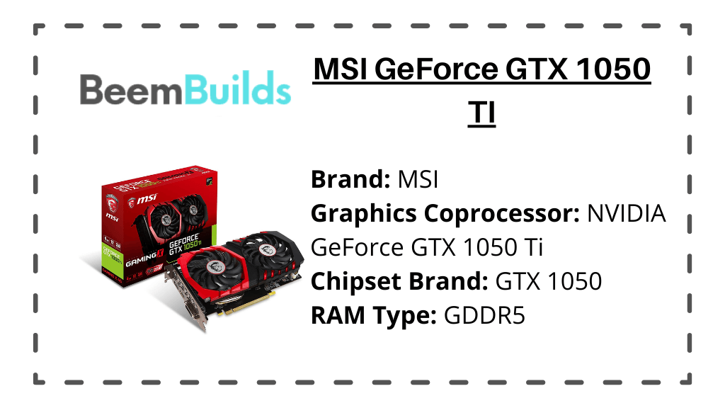 MSI GeForce GTX 1050 TI