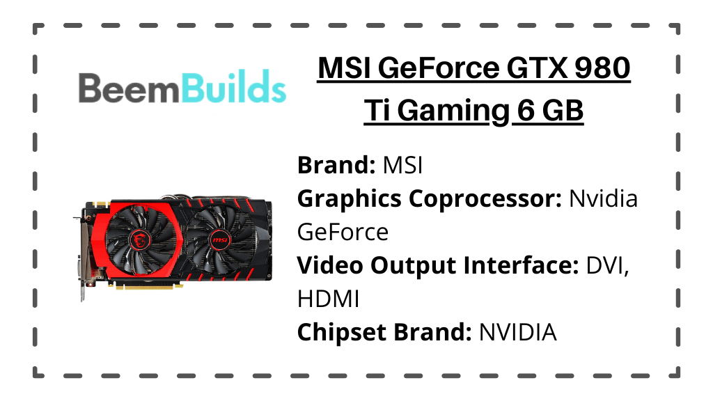 MSI GeForce GTX 980 Ti Gaming 6 GB