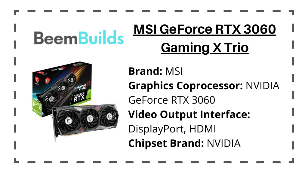 MSI GeForce RTX 3060 Gaming X Trio