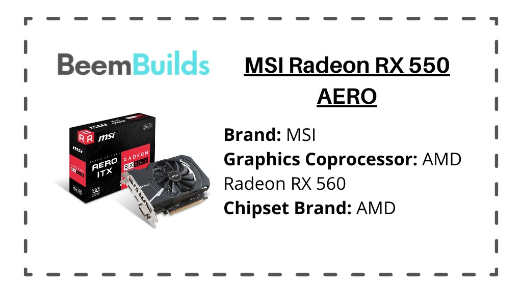 MSI Radeon RX 550 AERO
