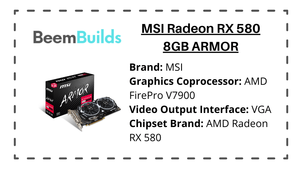 MSI Radeon RX 580 8GB ARMOR