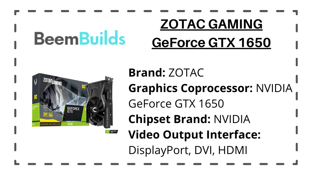 ZOTAC GAMING GeForce GTX 1650