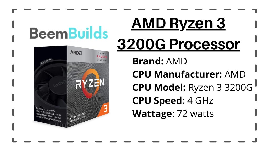 AMD Ryzen 3 3200G Processor