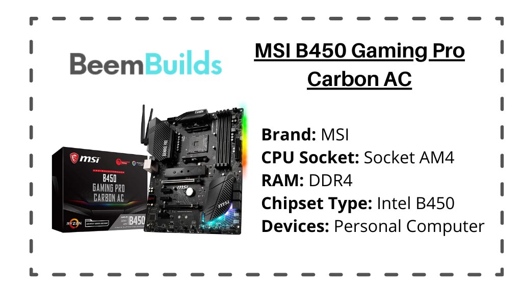 MSI B450 Gaming Pro Carbon AC